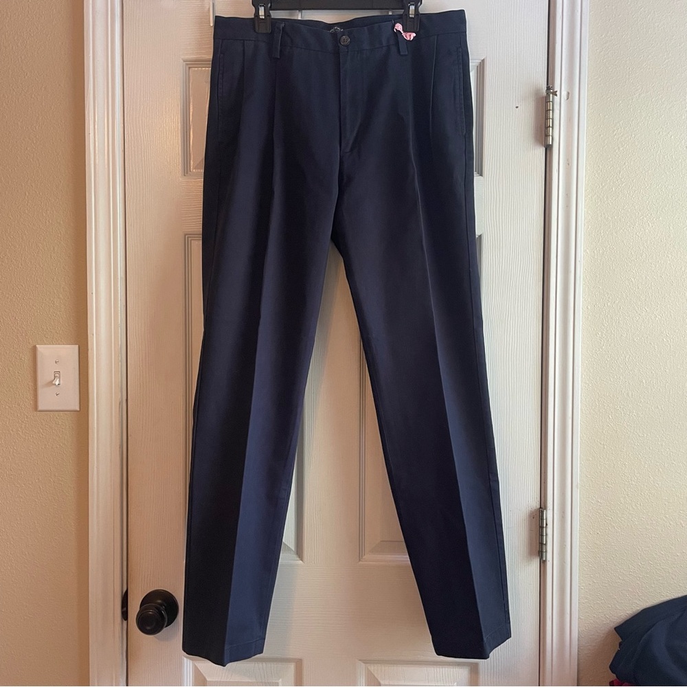 Nautica Size 32x34 Navy Slim Fit Dress Pants